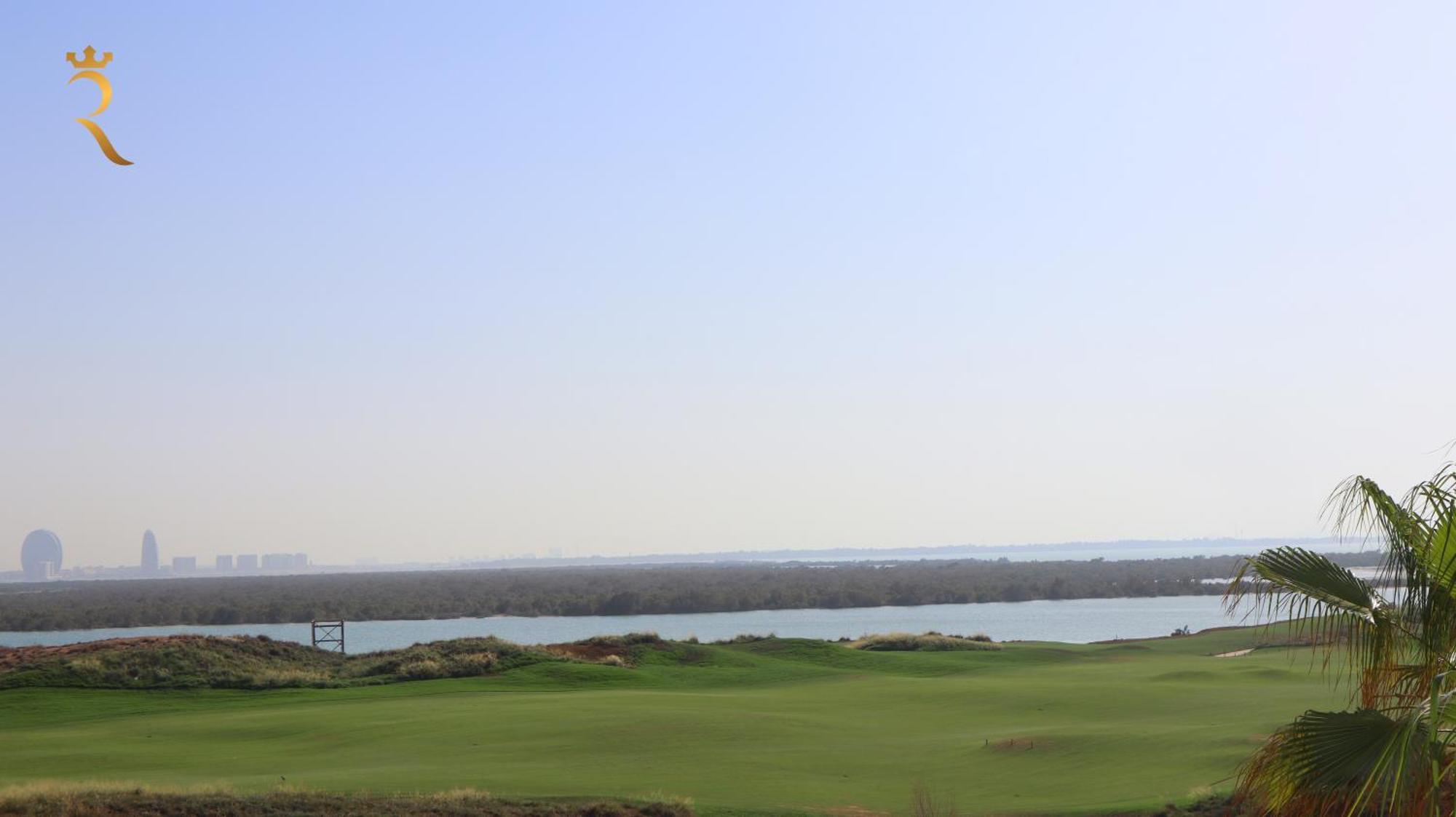 Elegant 2Br Golf View Oasis With Maids Room In Yas Island Abu Dhabi Exterior photo